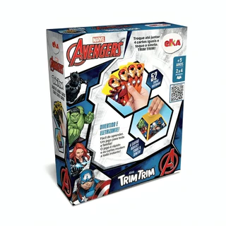Jogo De Estratégia E Concentração Trim Trim Cartas Avengers 1241 Elka