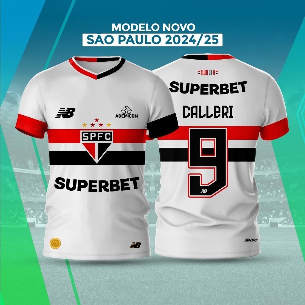 Camisa Camiseta São Paulo Lançamento 2024-25 Envio Imediato