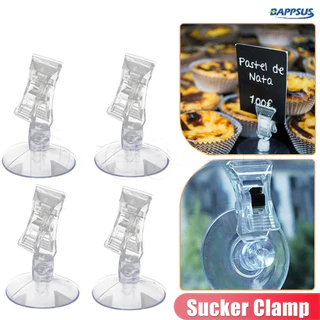 [Melhor Para Você] Etiqueta Plástica Ajustável De Preço De Varejo Display Clip Supermercado Portas Do Shopping Mall Windows Publicidade Ventosa