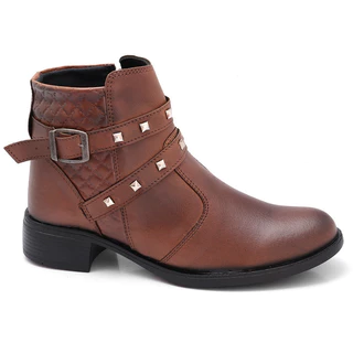 Bota Coturno Feminino Cano Curto Estiloso Festa Junina