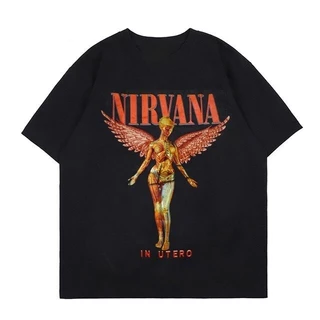 Camiseta Camisa Nirvana Rock N Roll Sound In Utero Angels Unissex 100%algodão Envio Rápido
