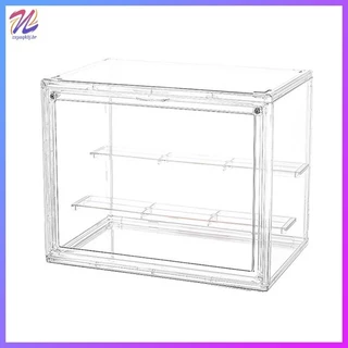 Rack De Exibição Acrílico De Três Camadas , Armazenamento Estilo Escada À Prova De Poeira Para Modelos De Anime , Caixas