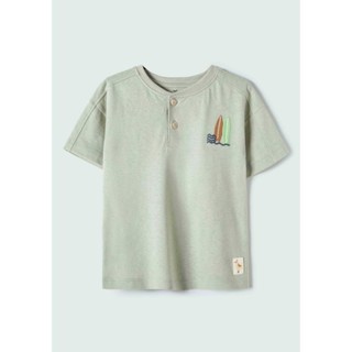 Camiseta Infantil Menino Toddler Manga Curta Com Bordado Hering Kids