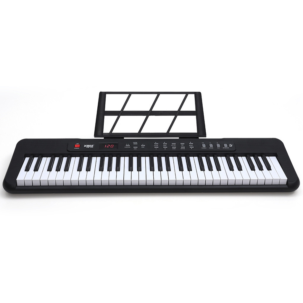 Kit Teclado Musical Kobe KB-150 5/8 61 Teclas Com Estante X