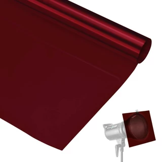 Filtro Gelatina para Iluminação e Estúdio - Vermelho #102 (100cm)