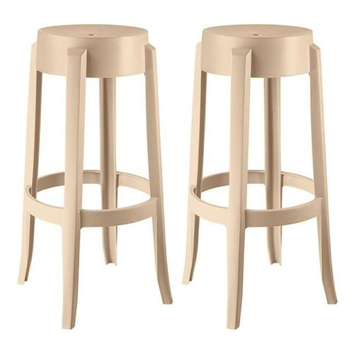 Kit 02 Banquetas Kappesberg Shine Bege
