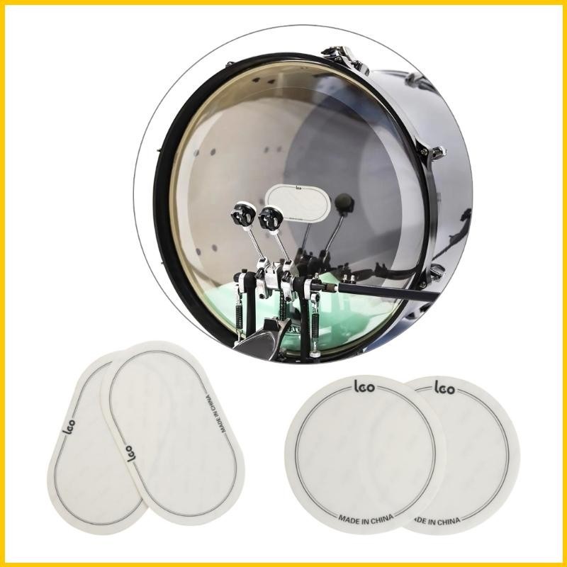 SUN Bass Drum Head Pad Patch Protetor Impacto Cabeça Tambor