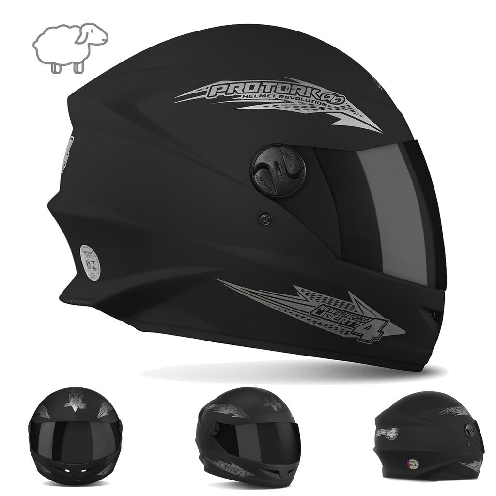 Capacete Fechado Pro Tork New Liberty Four 4 Feminino Masculino para ...
