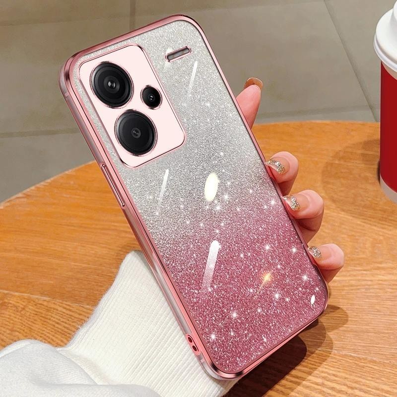 RankOne Custodia con Glitter Sfumati per HONOR Magic5 Lite 5G (6.67 Inches), Cover Protettiva per Telefono Sottile e Sottile - 5