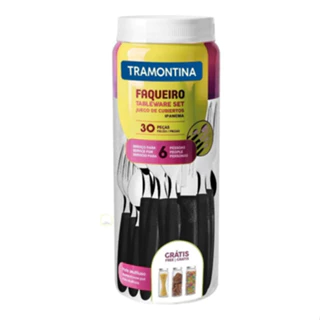 Jogo De Talher Faqueiro Ipanema Aço Inox 30 Pçs Tramontina