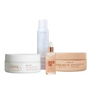 Braé Kit Mascara Soul Color Fiber Oil Blend Intense Completo (4 Produtos)