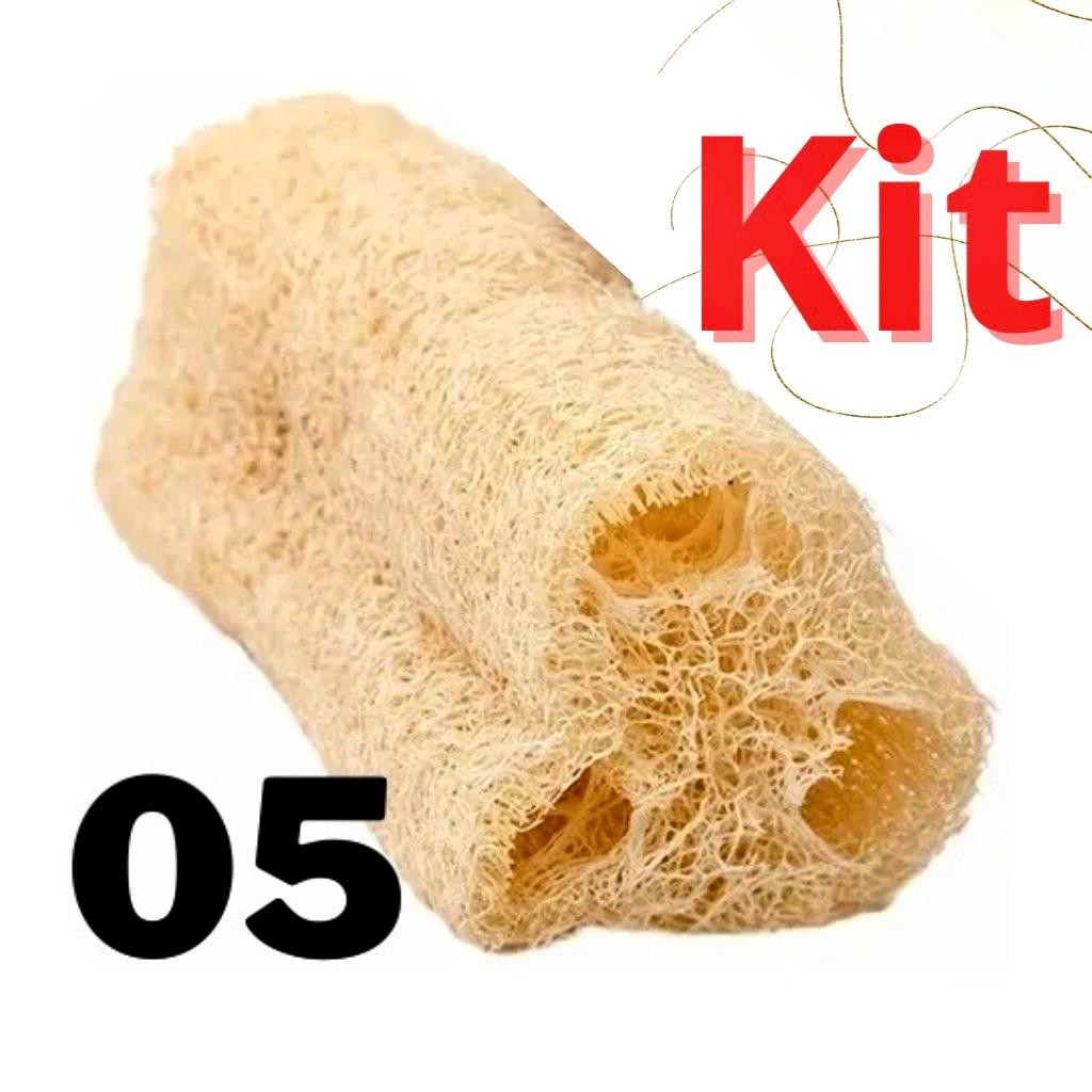 Kit 5 Esponja Vegetal Bucha Natural 100% Ecológica Promoção