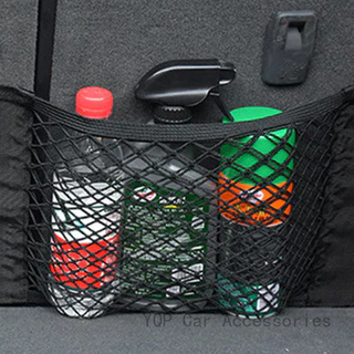 Porta-Malas De Velcro Para Carro Bolsa De Rede De Dupla Camada Extintor De Incêndio Elástica