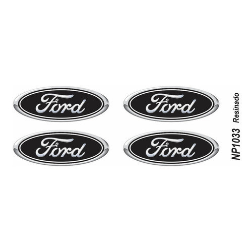 Adesivo Emblema Roda Ford Fusion Cromado Resinado