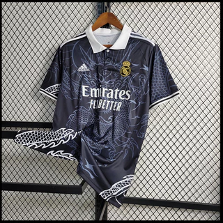 Real Madrid Jersey 23-24 Camisa De Futebol Dragão Preto