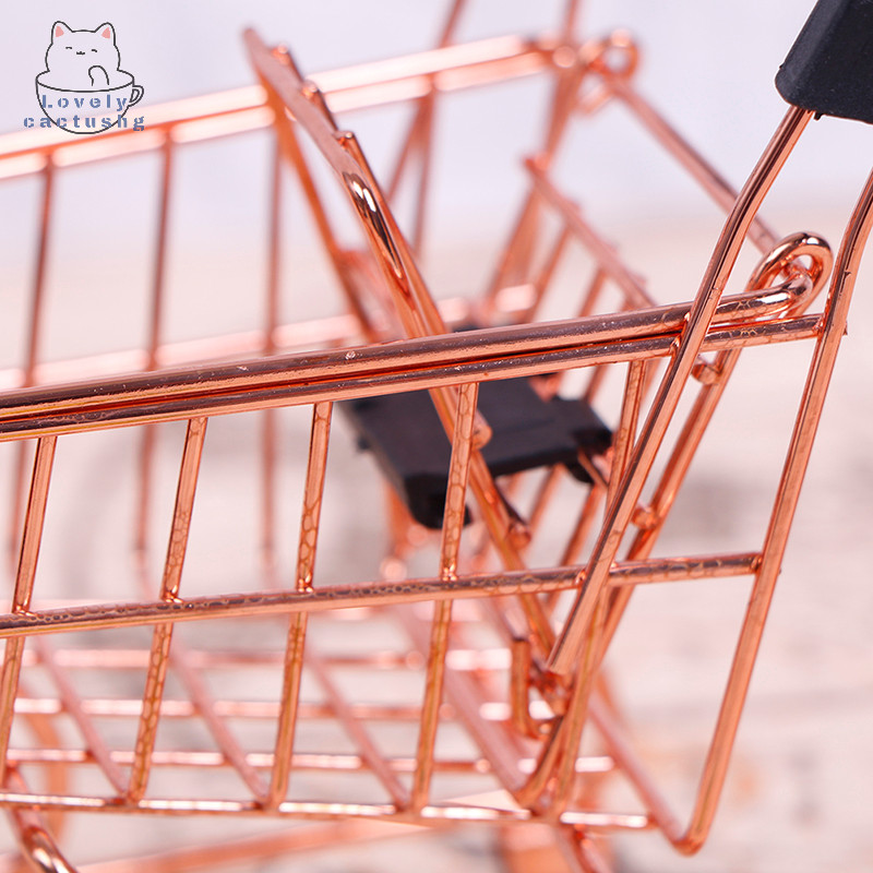 lovelycactushg Mini Carrinho De Compras Home Office Diversos Ornamentos De Armazenamento Brinquedo Infantil Nice