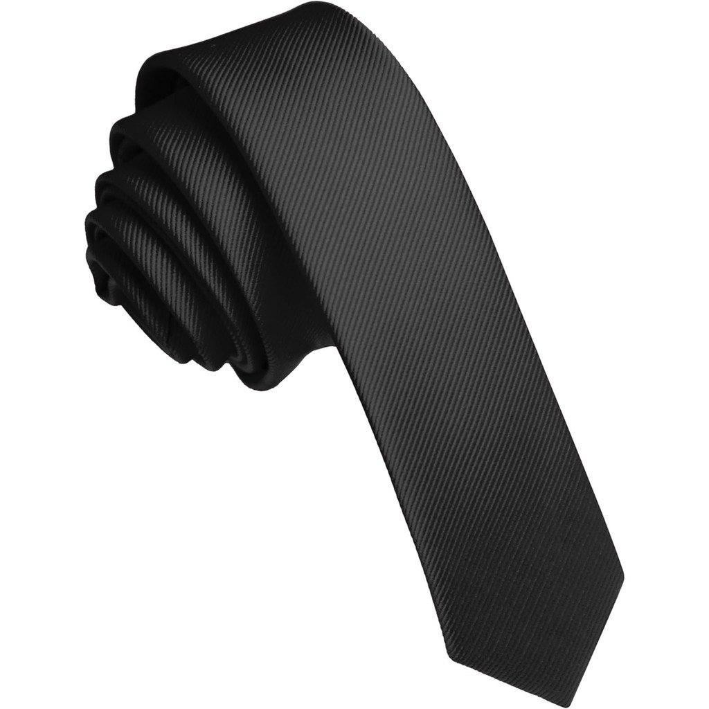 JEMYGINS Smalle herenstropdas, eenkleurig, in verschillende kleuren, 7 cm, lichtblauw, S