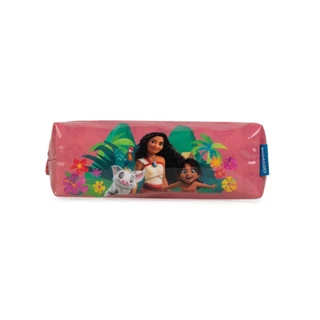 Estojo Escolar Feminino Disney Moana Rosa