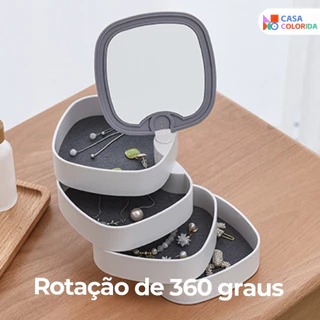 Organizador De Javes Multifuncional De Joias , Compartimentos De Quatro Camadas Para Mesa