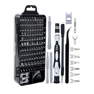 Kit Jogo de Ferramentas Com 120 Chaves Peças Para Manutenção Reparacao celular tablet multiuso