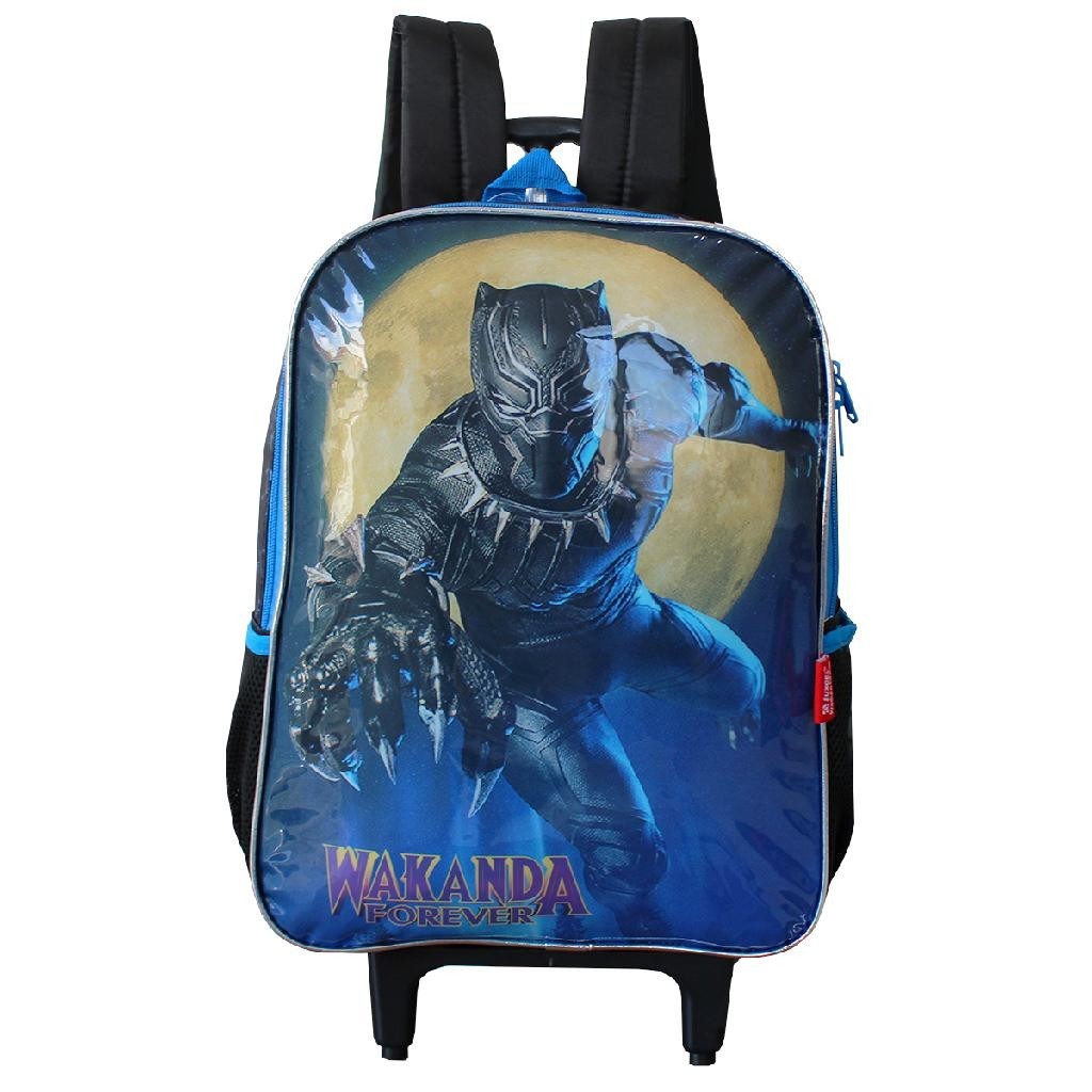 Mochila Escolar De Rodinhas Pantera Negra Marvel Vingadores | Shopee Brasil