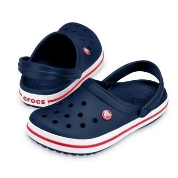 Chinelo crocs bayaband flip navy/pepper Azul