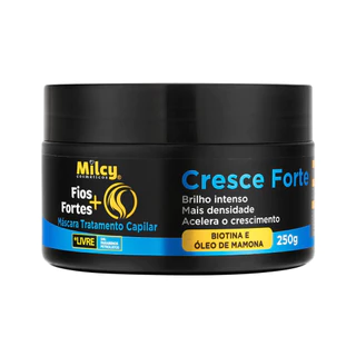 Mascara Capilar Biotina Brilho Cresce Fio Forte Milcy 250G