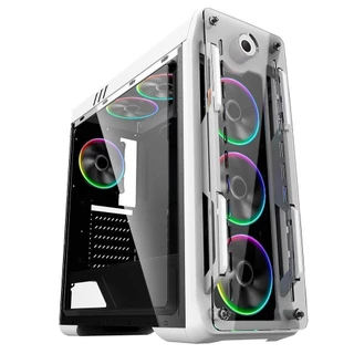 GABINETE GAMER GAMEMAX G510WT-DBB ARGB GMX OPTICAL C/ 3 FANS - BRANCO