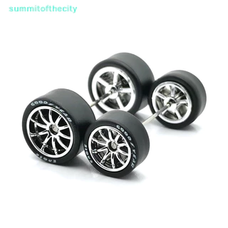 【 summitofthecity 】 1Set 1/64 Alloy Car Staggered Frente Pequena Roda Traseira Grande 11.2mm + 13mm BMS Série Gild/Silvering/Golden/Silver Para Hot Wheel TY
