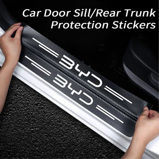 Para BYD Adesivo De Proteção De Fibra De Carbono De Porta De Carro Resistente A Arranhões Protetor De Porta-malas De Carro Para BYD Dolphin Seal Song Plus Atto 3 Yuan Plus