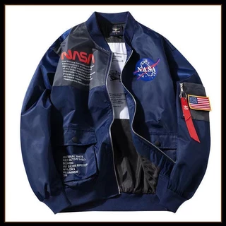 Jaqueta Estilo Europeu/NASA Astronauta Aviação/jaqueta bomber/Casaco de voo/Mantenha mornoastronauta casaco