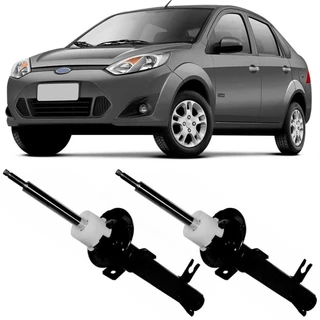 2 Amortecedor Ford Fiesta 2003 A 2014 Dianteiro Nakata