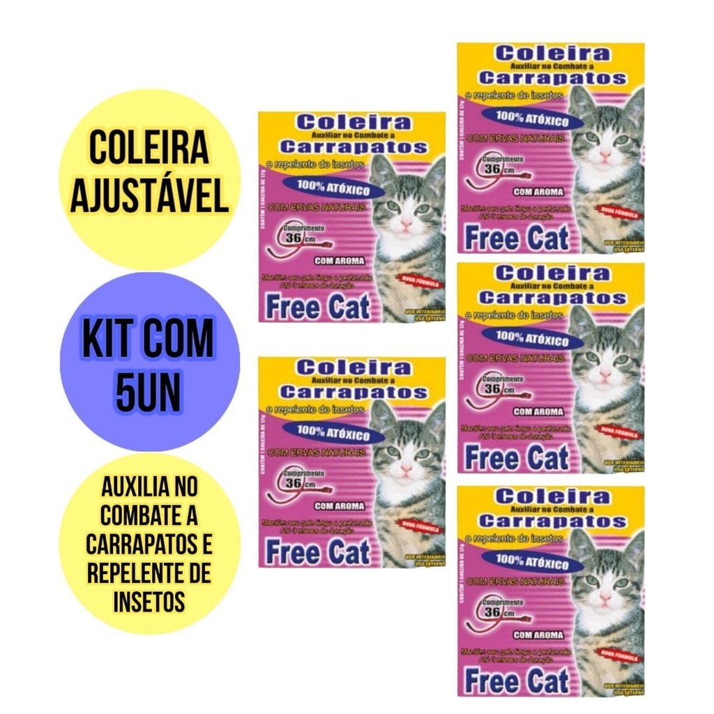 5UN Coleira Anti Carrapato Gato Cachorro Anti Pulgas Para Seu Pet