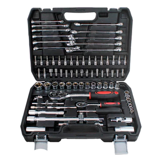 Kit Ferramenta Jogo Soquete Chave Combinada Catraca 78 Peças