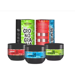 Kit Cronograma Capilar Rhenuks - 3 Itens - Hidrata E Nutre