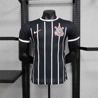 Camisa de futebol 23-24 C-S Away Player Versão Camisa de futebol Camisa preta masculina