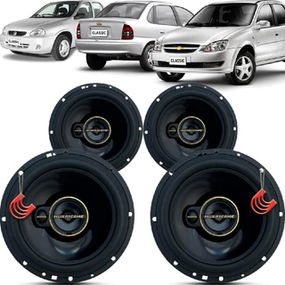 Kit Alto Falantes Dianteiros e Traseiros Chevrolet Classic 2002 até 2016 - Hurricane Aurum 480w em Oferta na Shopee