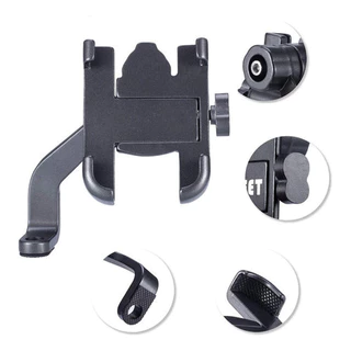 Suporte Celular Em Aluminio Para Moto Com Carregador Usb