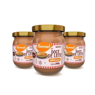 Kit Doce De Leite Cremoso Flormel Zero Açúcar 210G 3 Unidades