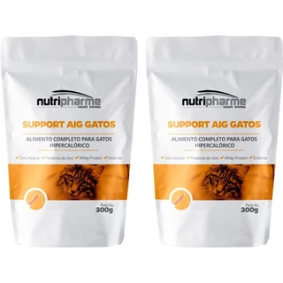 Support Aig Gatos 300g - Nutripharme - 2 Unidades