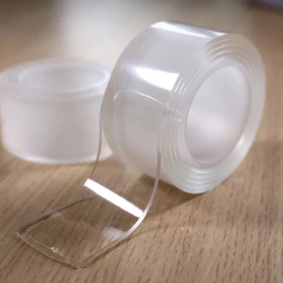 Fita Adesiva À Prova de Óleo Gekkotape 1M Nano Dupla Face Transparente Reutilizável para Limpeza em Casa