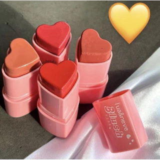 NOVO 2024 Blush Coração Lua e Neve Bastão Coração Stick Cremoso batom Favourite