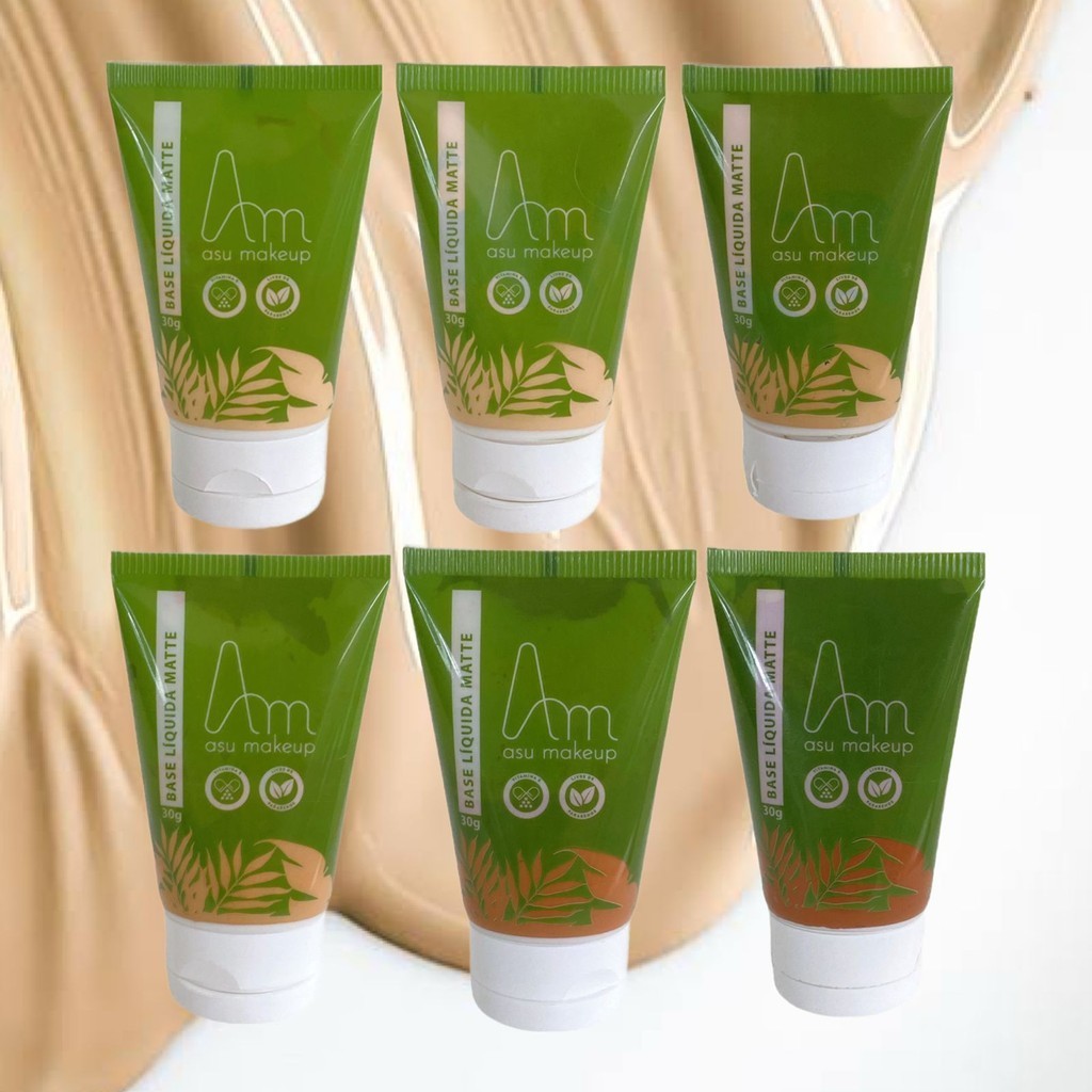 Base Liquida Asu Makeup 6 Cor | Shopee Brasil
