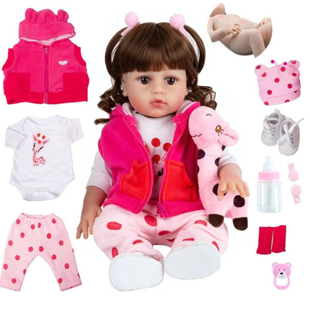 Bebê Sweetie Reborn (R) Silicone-doll 48cm