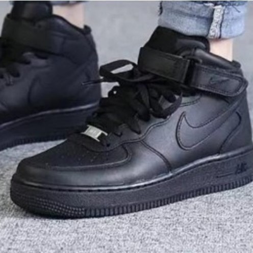 Tenis Bota AF1 Preto Cano Alto Masculino e Feminino Casual Estiloso com ...