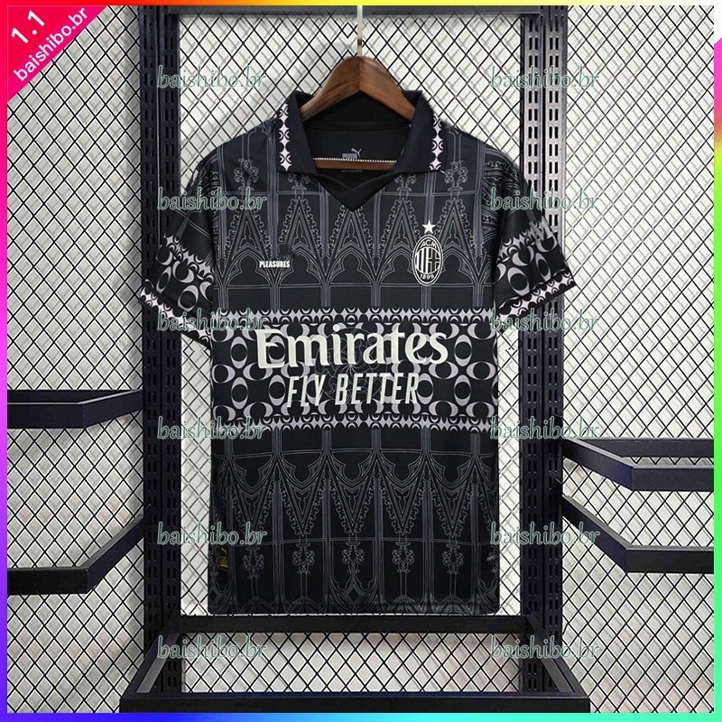 Camisa Futebol 23/24 preto B-S futebol masculina XJCO