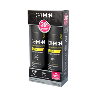 Kit 2 Desodorante Spray Antitranspirante 48H Active GB Men