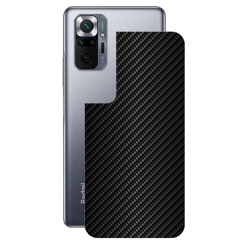 COPHONE Custodia In Fibra Di Carbonio Per Xiaomi Redmi Note 8T – Cover In Silicone Morbido Antiscivolo E Antiurto, Nero