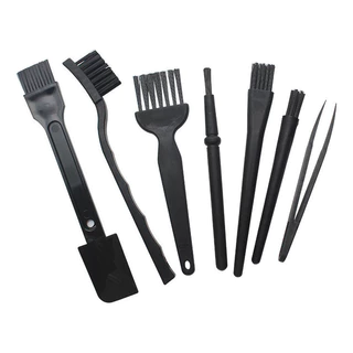 Kit 7 Pincel E Escova Antiestático Esd P/ Limpeza De Placas