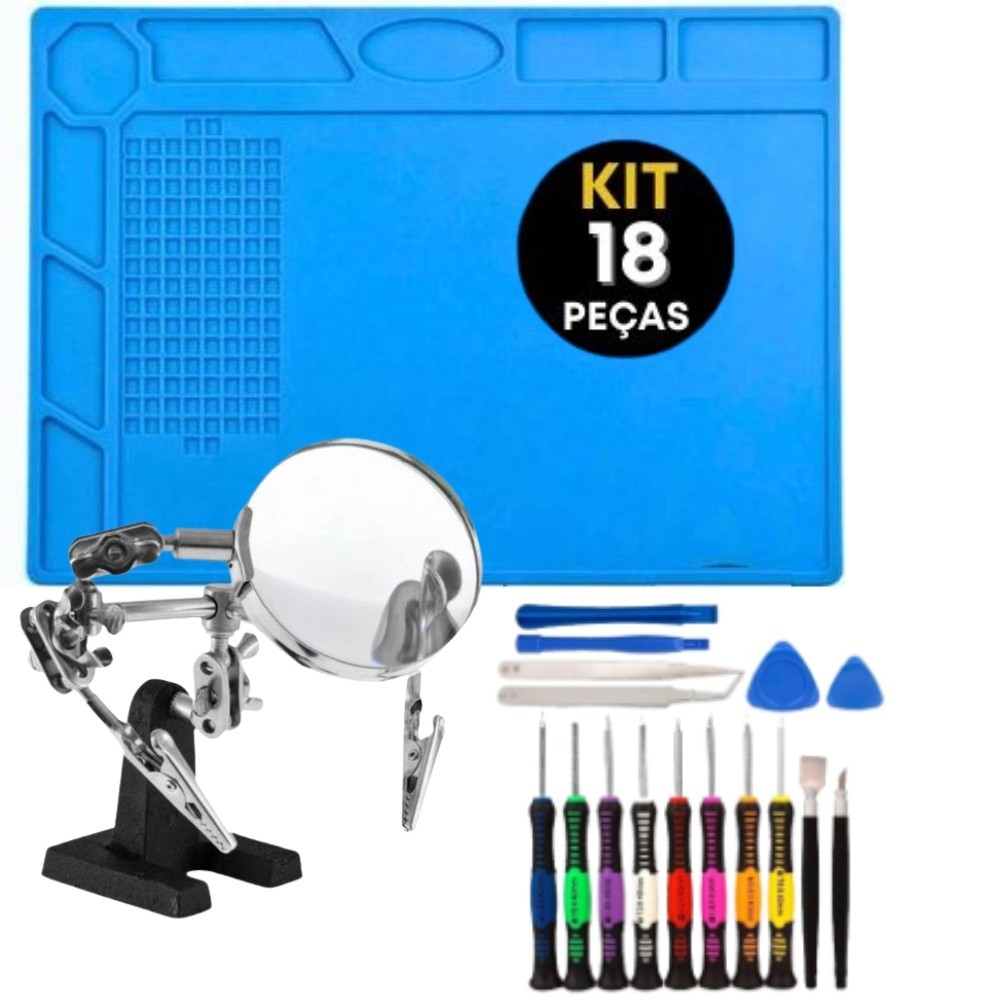 Kit Manutenção Eletrônica Completo Para Celular E Notebook Chaves Precisão